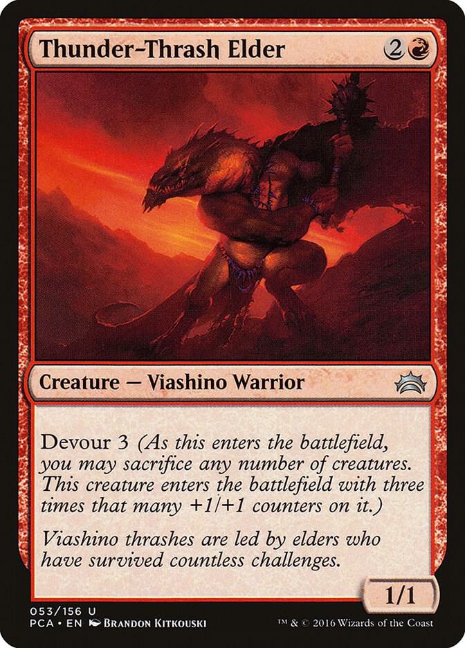 Thunder-Thrash Elder 53 card from Planechase Anthology