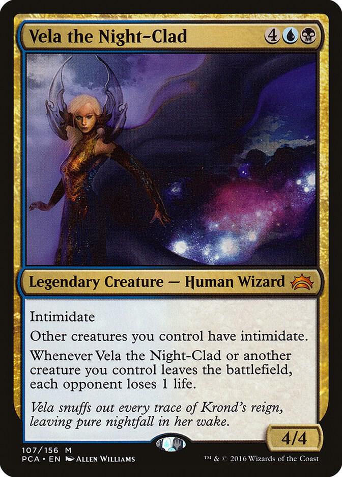 Vela the Night-Clad 107 card from Planechase Anthology