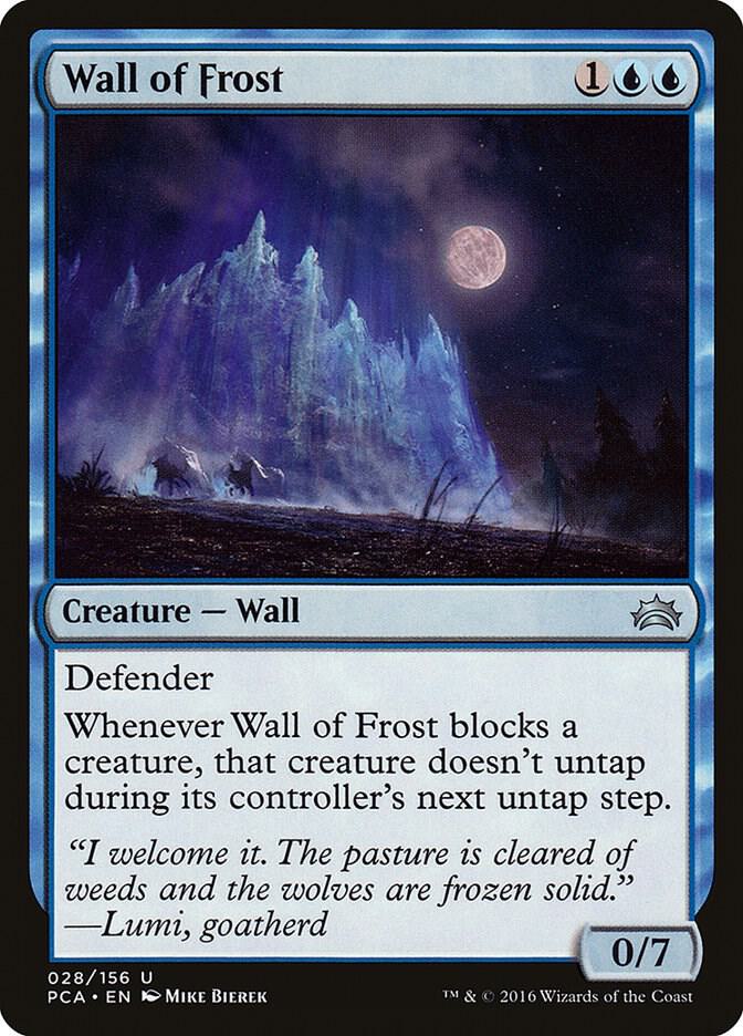 Wall of Frost 28 card from Planechase Anthology