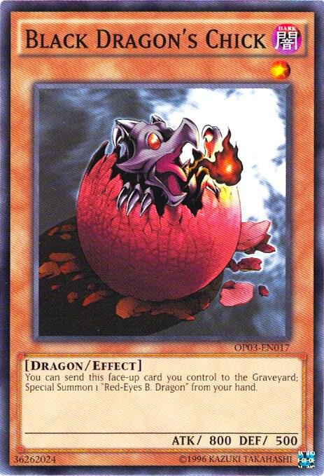 Black Dragon's Chick OP03-EN017 card from OTS Tournament Pack 3