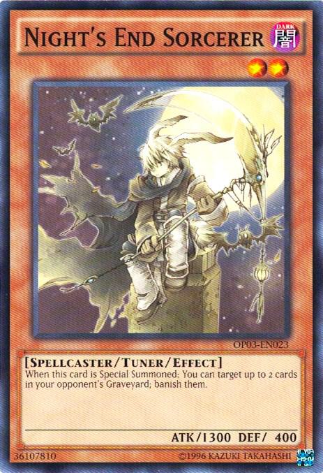 Night's End Sorcerer OP03-EN023 card from OTS Tournament Pack 3