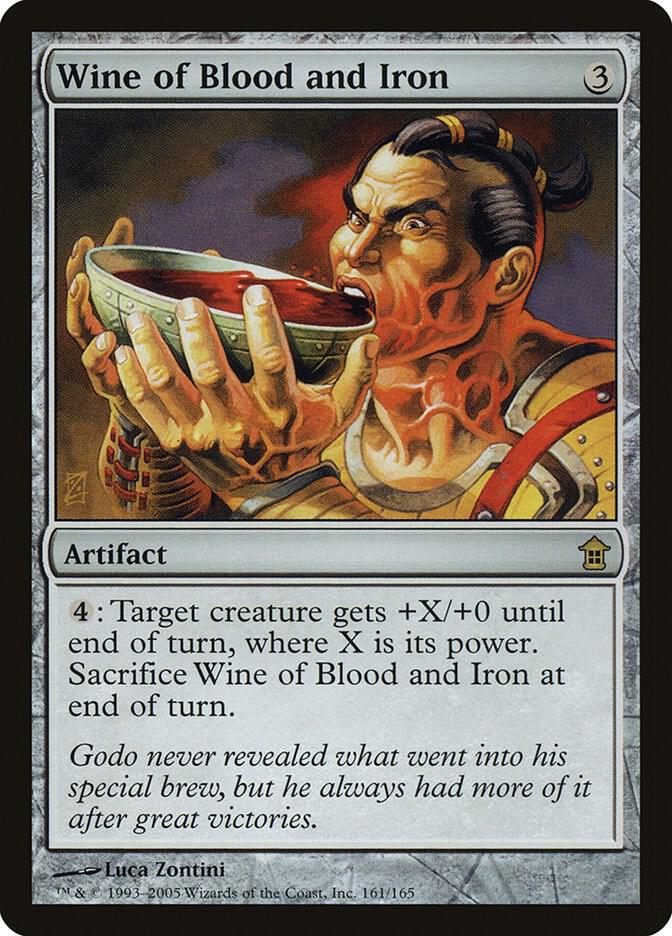 Wine of Blood and Iron 161 card from Saviors of Kamigawa