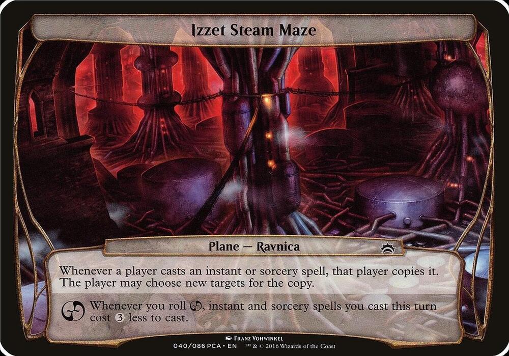 Izzet Steam Maze (Planechase Anthology) card from Oversize Cards