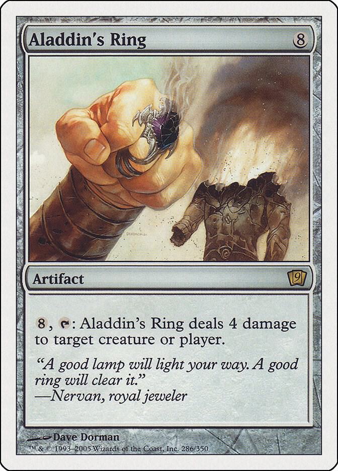 Aladdin's Ring 286 card from 9th Edition