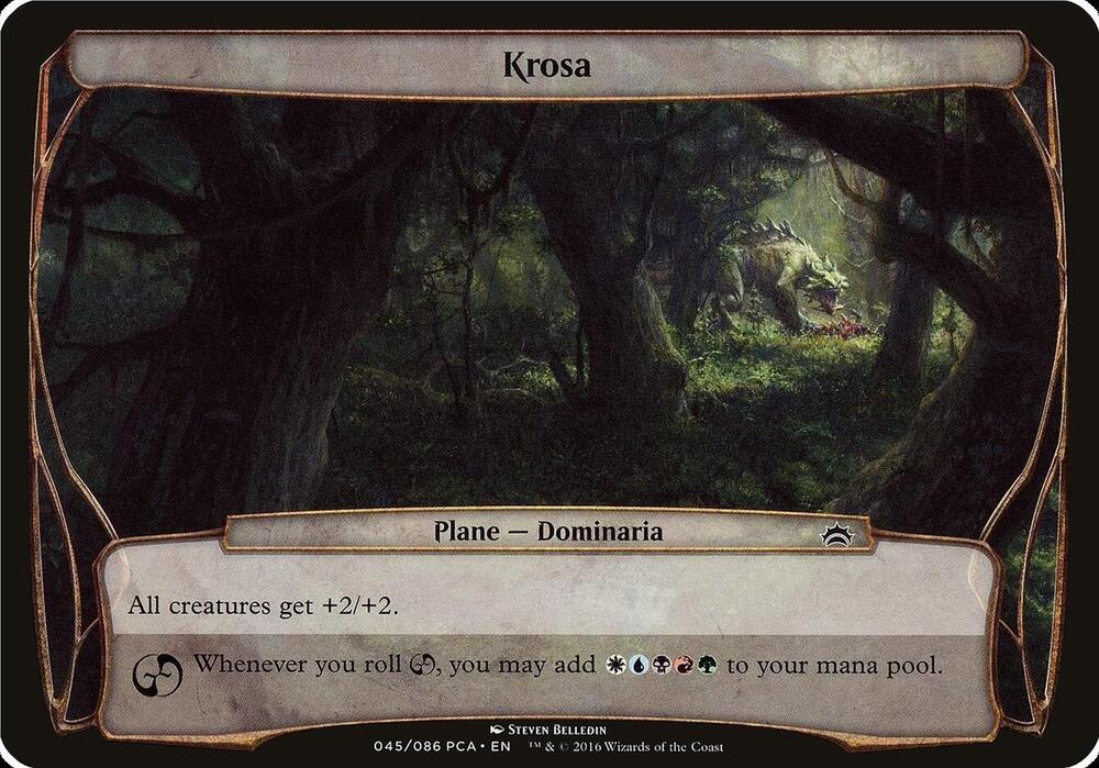Krosa (Planechase Anthology) card from Oversize Cards