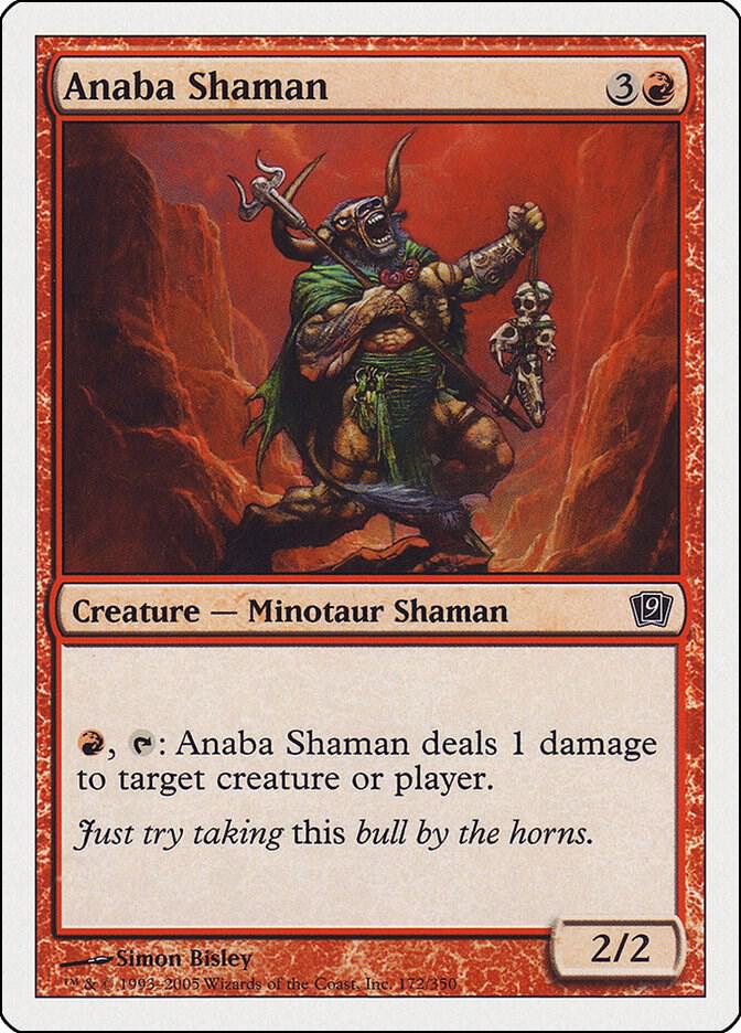 Anaba Shaman 172 card from 9th Edition