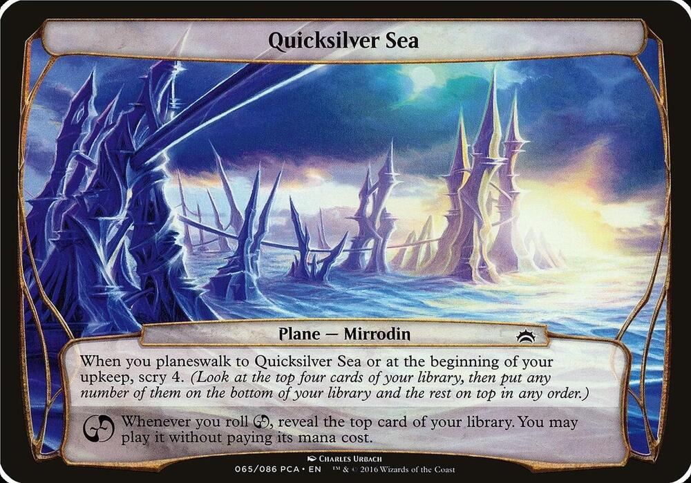 Quicksilver Sea (Planechase Anthology) card from Oversize Cards