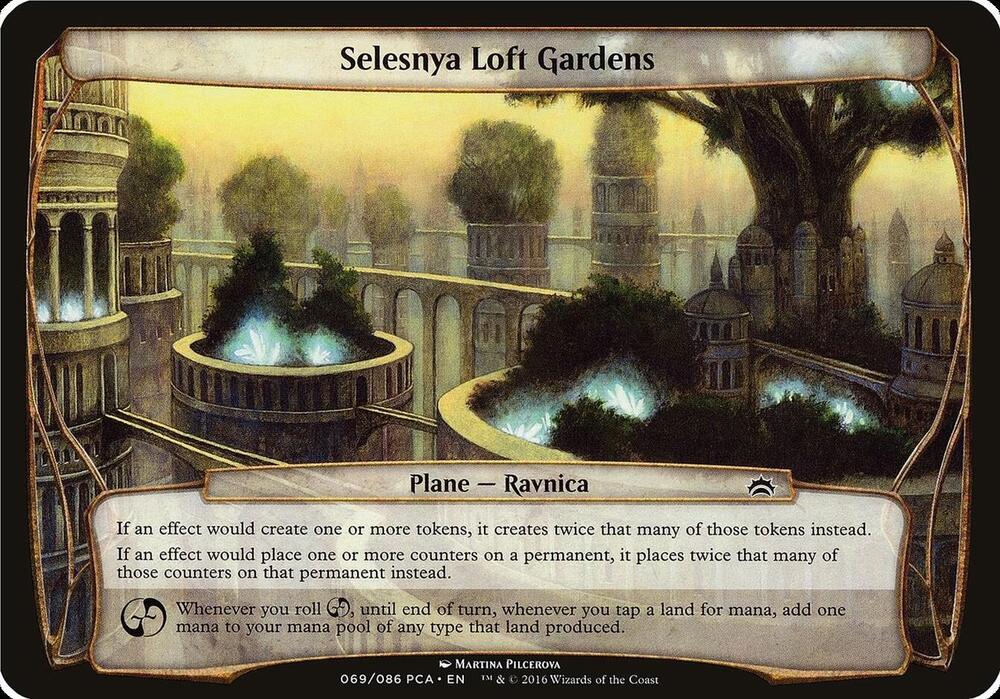 Selesnya Loft Gardens (Planechase Anthology) card from Oversize Cards