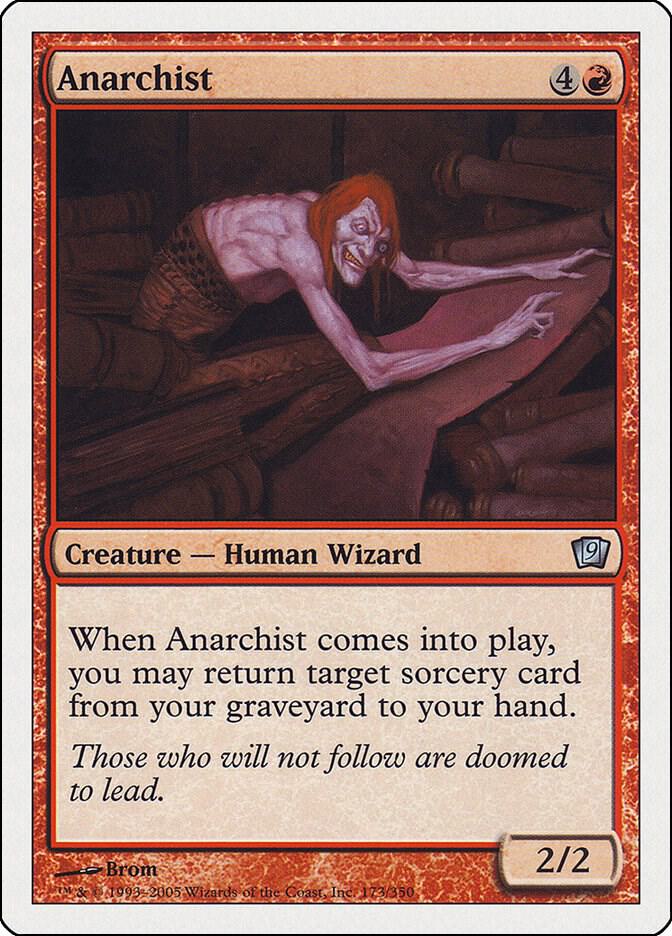 Anarchist 173 card from 9th Edition