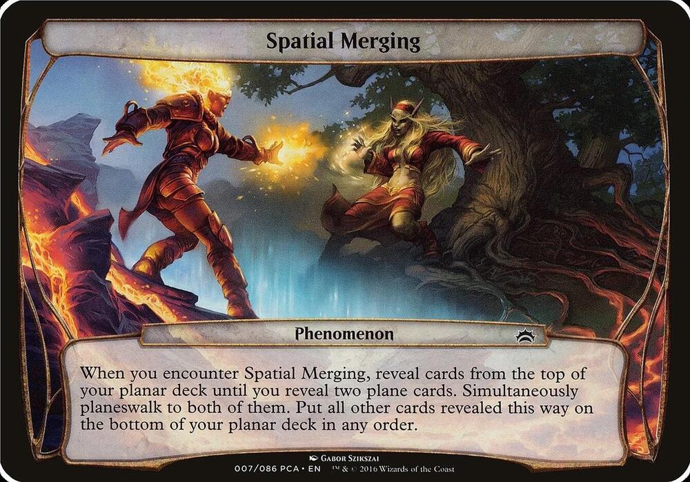 Spatial Merging (Planechase Anthology) card from Oversize Cards