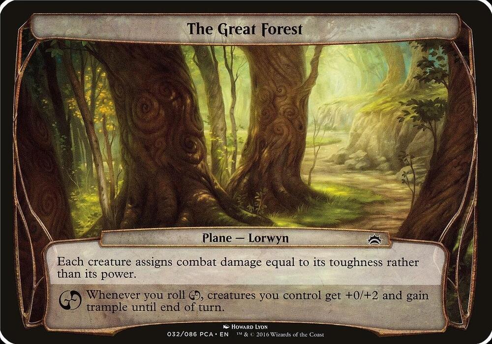 The Great Forest (Planechase Anthology) card from Oversize Cards