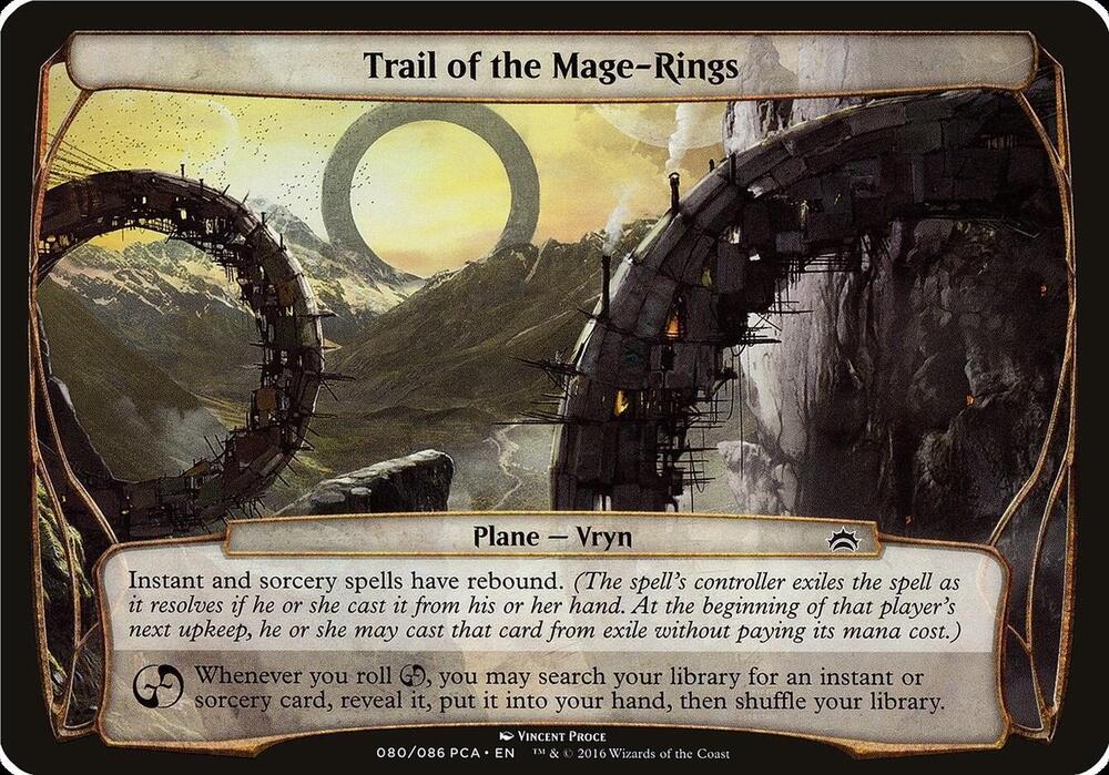 Trail of the Mage-Rings (Planechase Anthology) card from Oversize Cards