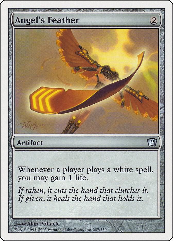 Angel's Feather 287 card from 9th Edition