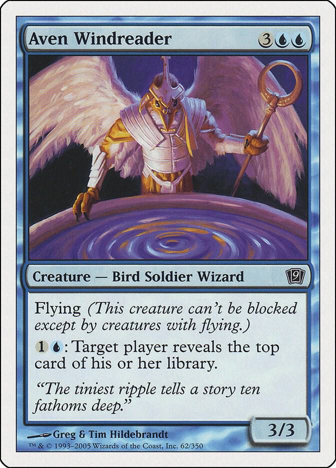 Aven Windreader 62 card from 9th Edition