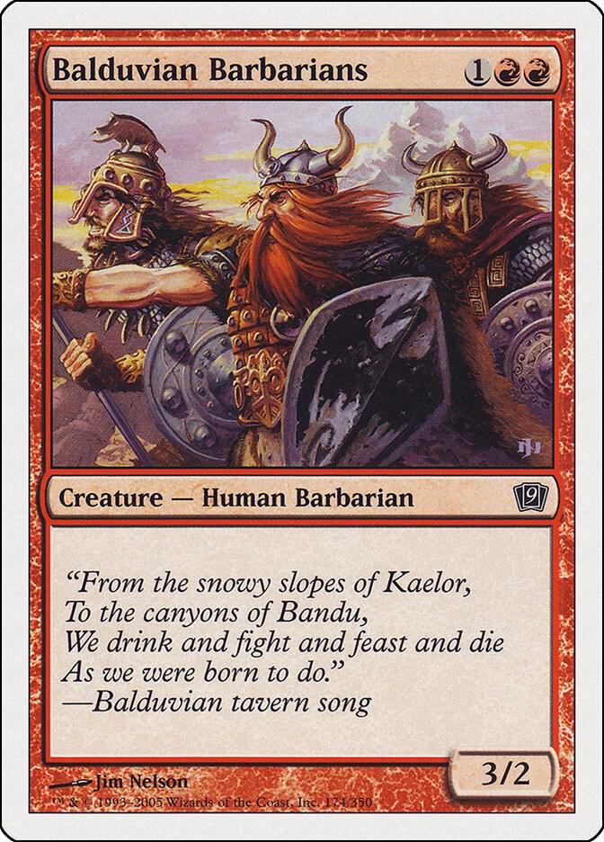 Balduvian Barbarians 174 card from 9th Edition