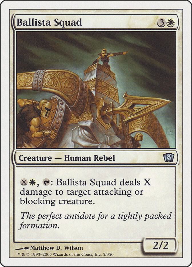 Ballista Squad 5 card from 9th Edition