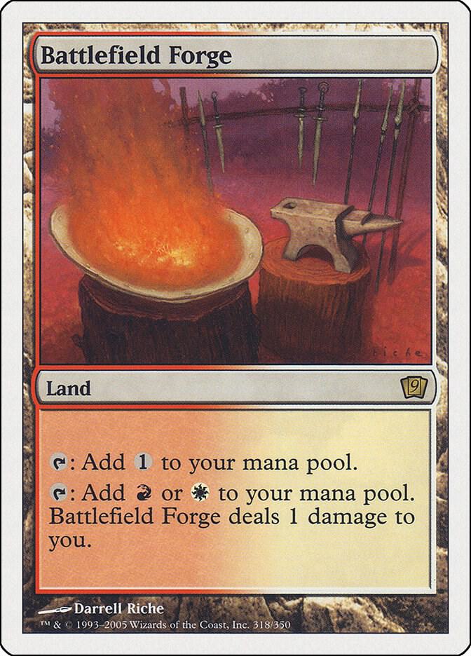 Battlefield Forge 318 card from 9th Edition