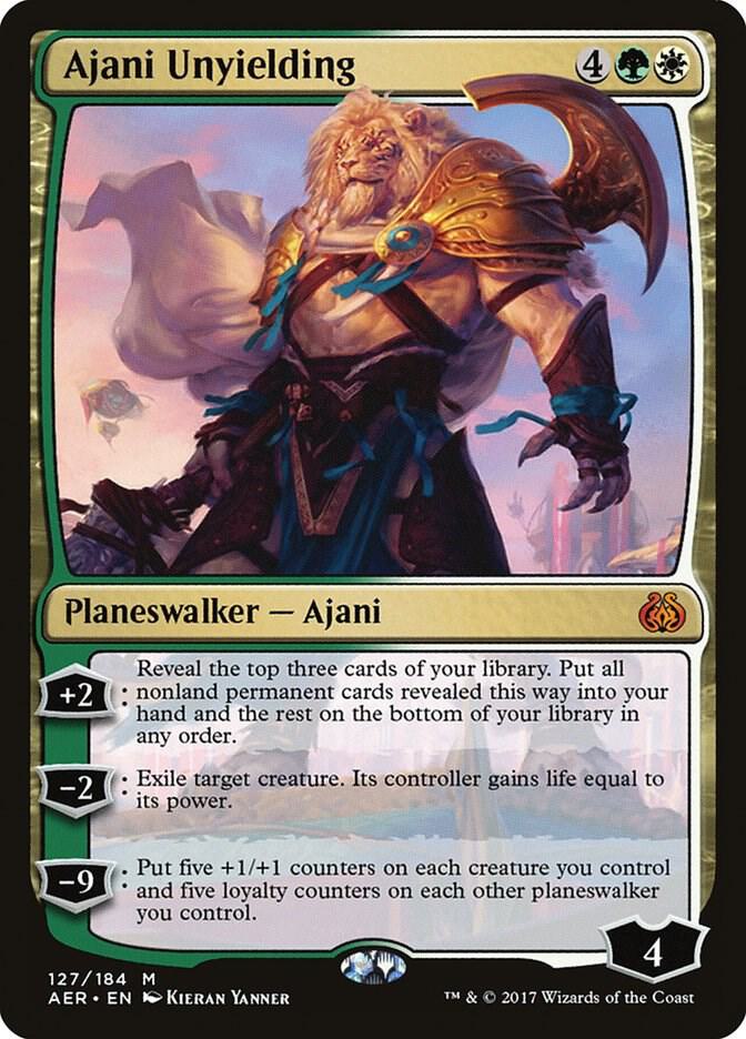 Ajani Unyielding 127 card from Aether Revolt