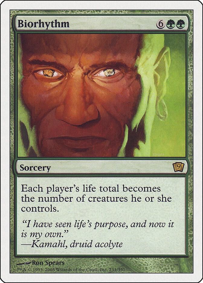 Biorhythm 231 card from 9th Edition