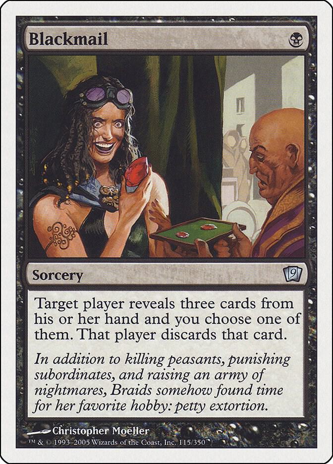 Blackmail 115 card from 9th Edition