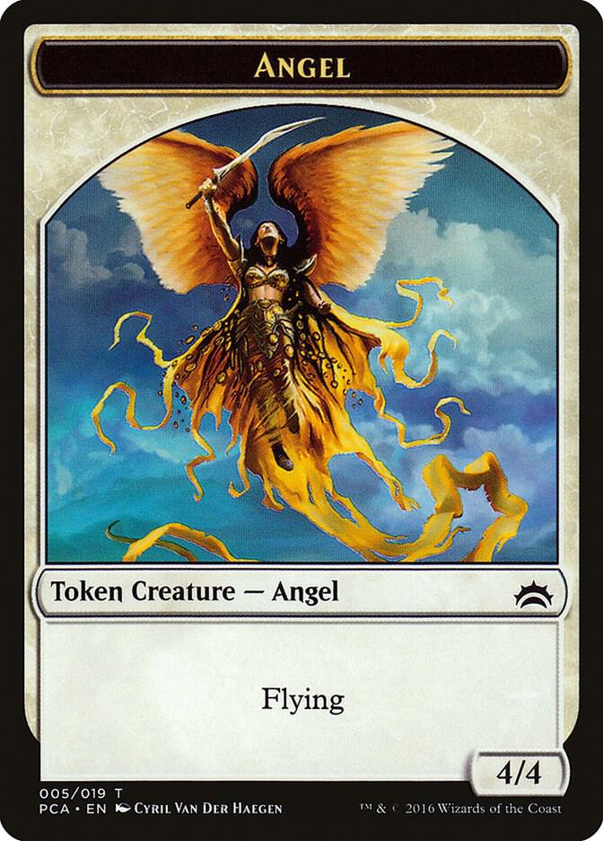 Angel // Saproling Double-Sided Token 5 // 19 card from Planechase Anthology