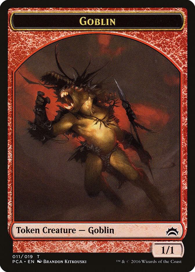 Goblin // Boar Double-Sided Token 11 // 14 card from Planechase Anthology