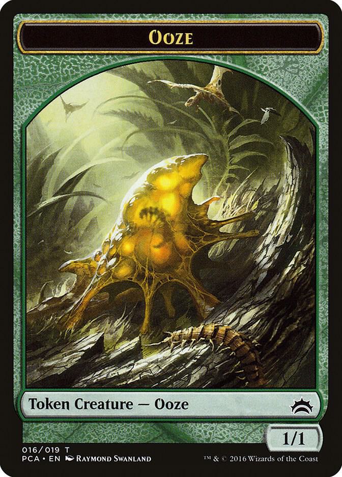 Ooze (016) // Ooze Double-Sided Token 16 // 17 card from Planechase Anthology