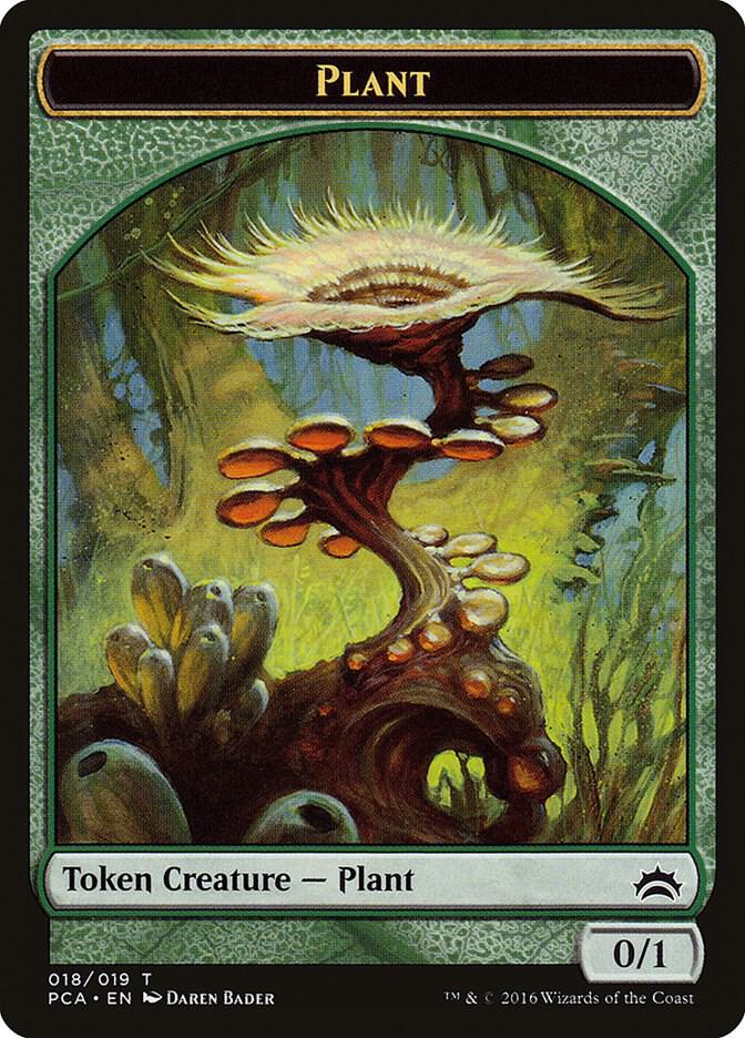 Plant // Ooze Double-Sided Token 18 // 16 card from Planechase Anthology
