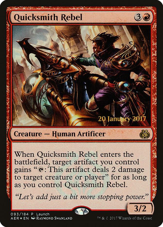 Quicksmith Rebel 93 card from Launch Party & Release Event Promos