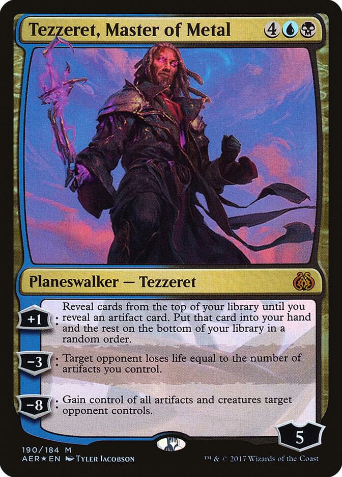 Tezzeret, Master of Metal 190 card from Aether Revolt