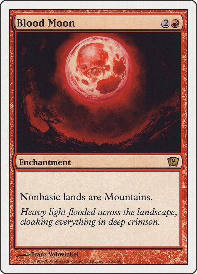 Blood Moon 176 card from 9th Edition