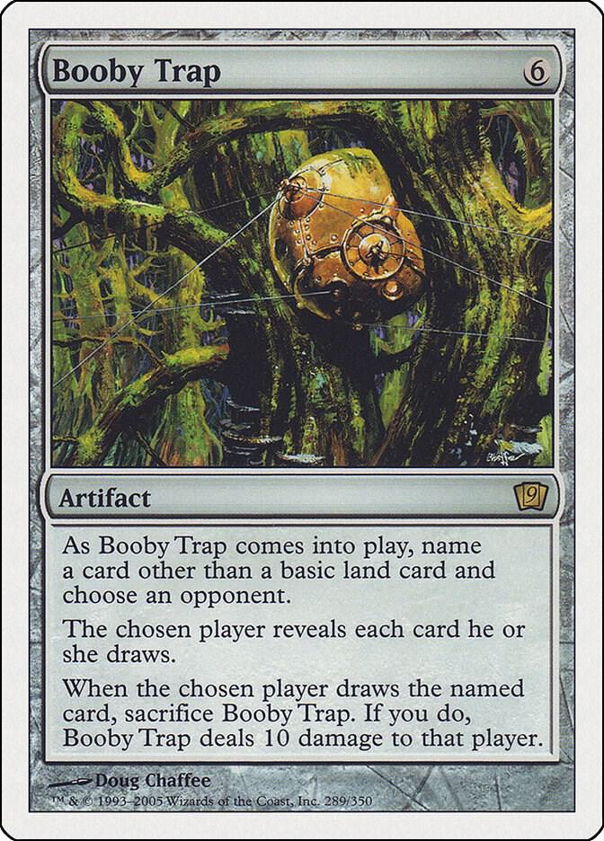 Booby Trap 289 card from 9th Edition