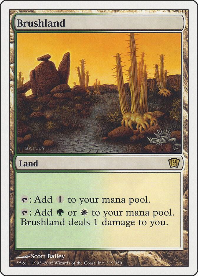 Brushland 319 card from 9th Edition