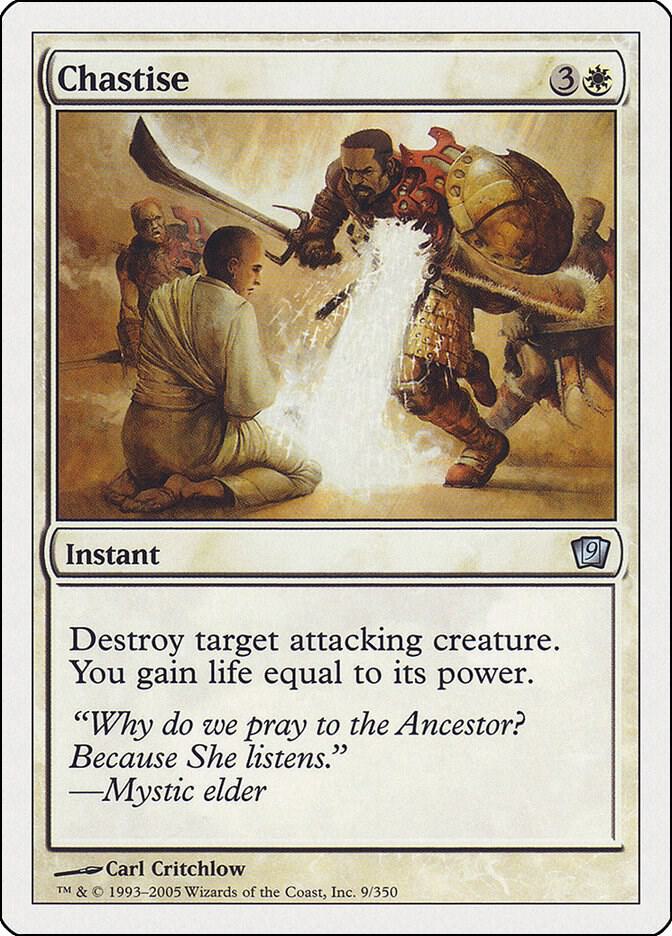 Chastise 9 card from 9th Edition