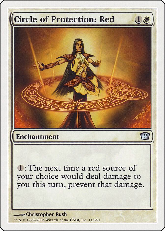 Circle of Protection: Red 11 card from 9th Edition