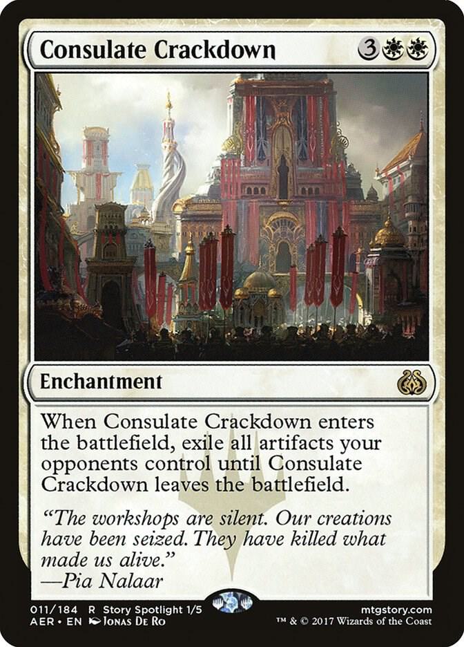 Consulate Crackdown 11 card from Aether Revolt
