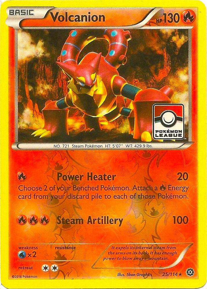 Volcanion - 25/114 (Pokemon League) 025/114 card from League & Championship Cards