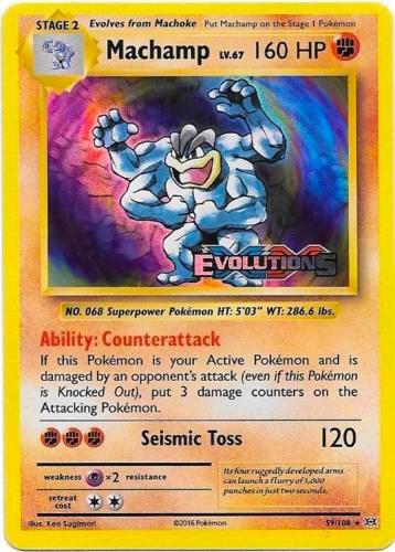 Machamp (XY Evolutions Prerelease) 59/108 card from XY Promos