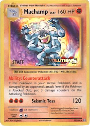 Machamp (Prerelease) [Staff] 59/108 card from XY Promos