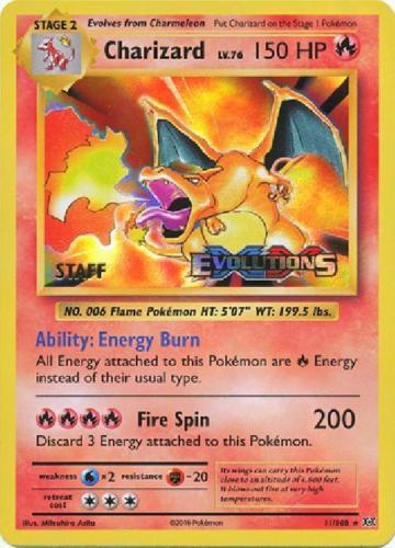 Charizard (Prerelease) 11/108 card from XY Promos