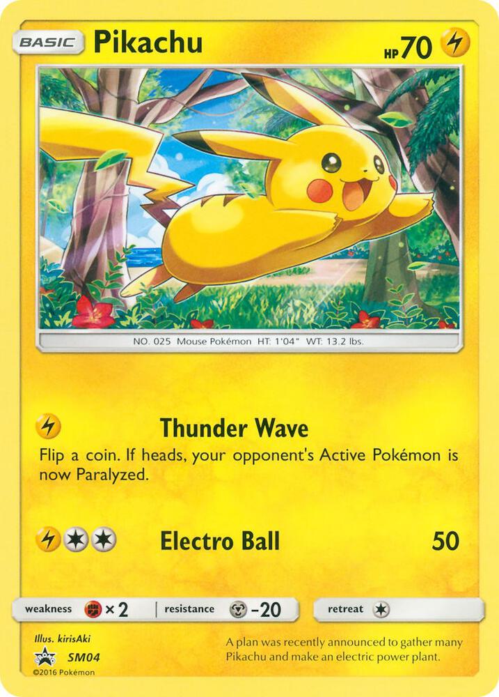 Pikachu SM04 card from SM Promos