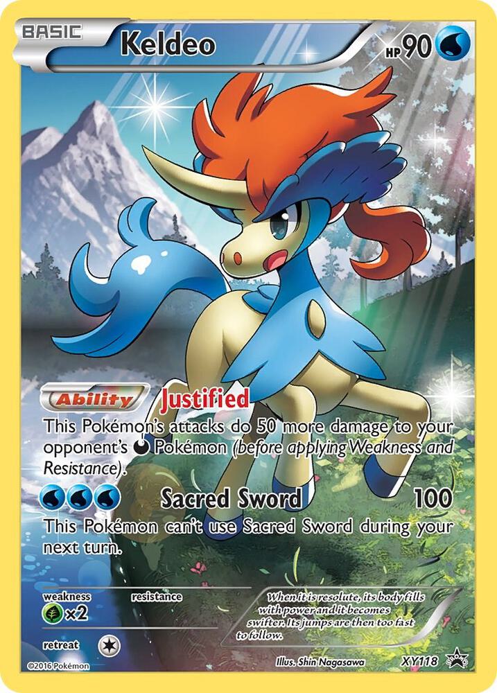 Keldeo XY118 card from XY Promos