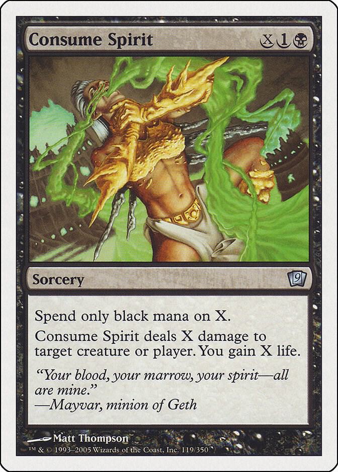 Consume Spirit 119 card from 9th Edition