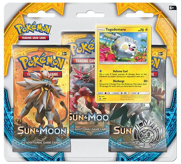 Sun & Moon Base Set 3 Pack Blister [Togedemaru] card from SM Base Set