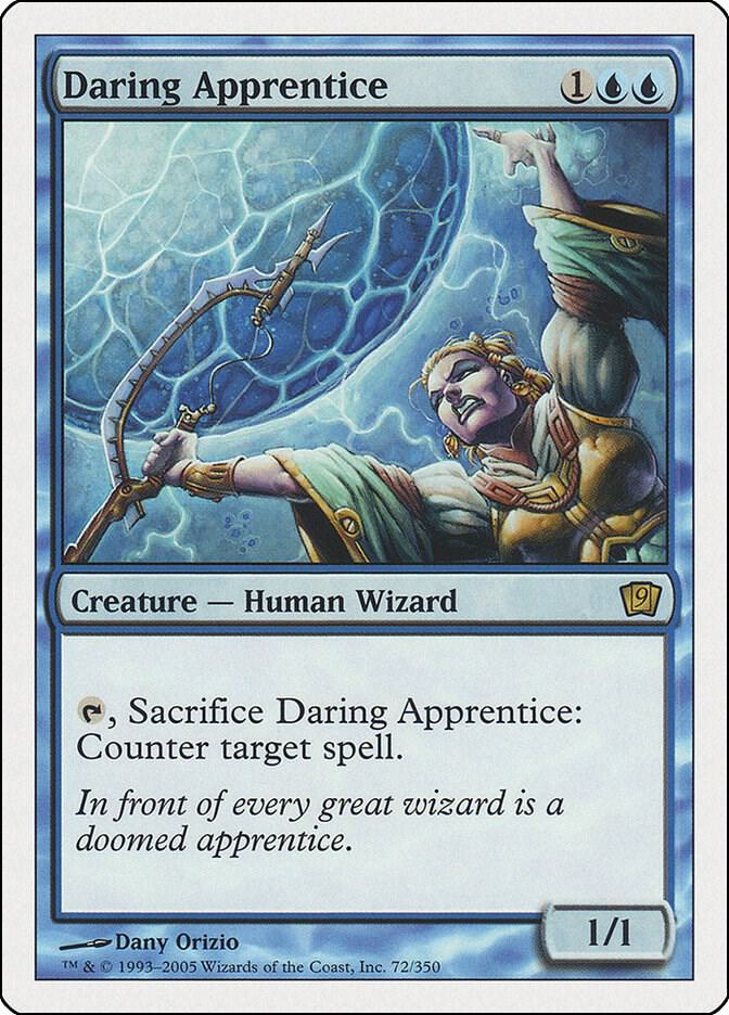 Daring Apprentice 72 card from 9th Edition