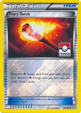 Fiery Torch - 89/106 (Pokemon League) 089/106 card from League & Championship Cards