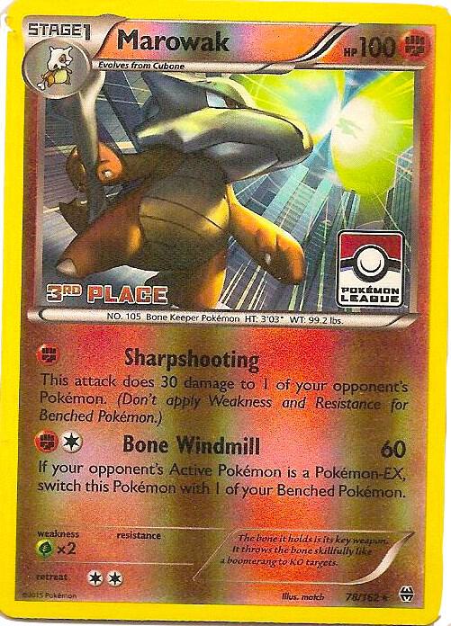 Marowak - 78/162 (Pokemon League) [3rd Place] 078/162 card from League & Championship Cards