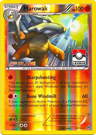 Marowak - 78/162 (Pokemon League) [4th Place] 078/162 card from League & Championship Cards