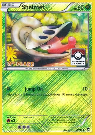Shelmet - 8/111 (Pokemon League) [3rd Place] 008/111 card from League & Championship Cards