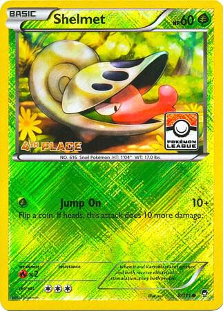 Shelmet - 8/111 (Pokemon League) [4th Place] 008/111 card from League & Championship Cards